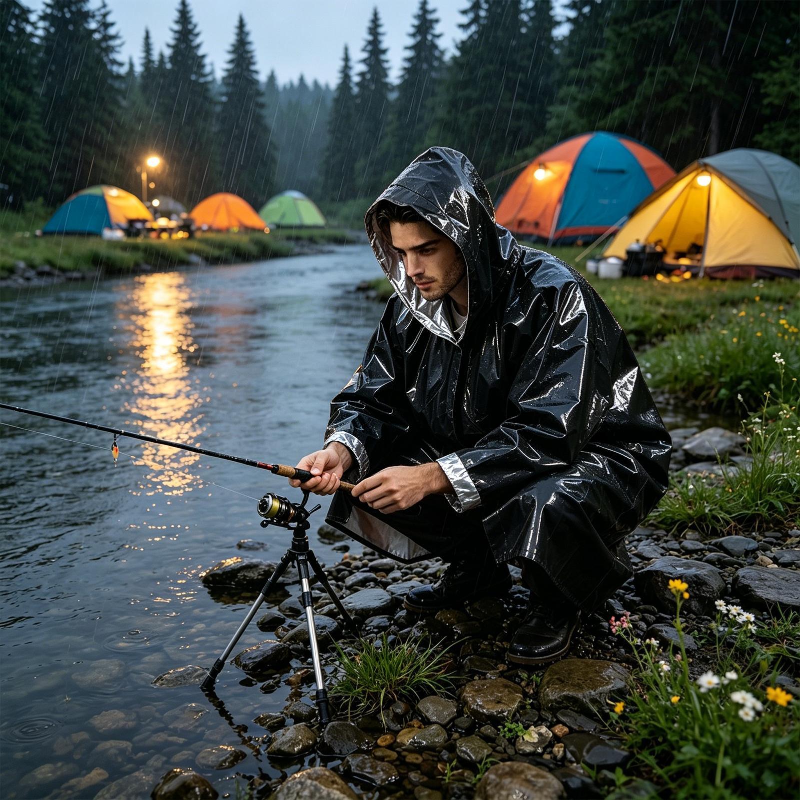 Emergency Poncho Rain - 1 шт. Водонепроницаемая пленка для экстренных