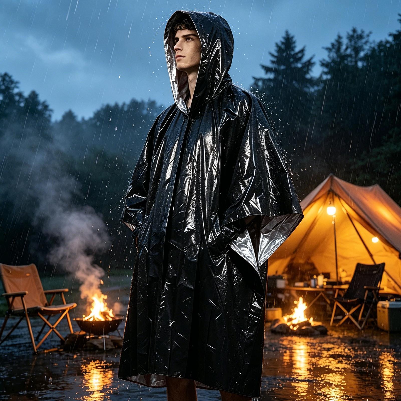 1 шт. Водонепроницаемая пленка – обзор и цена Emergency Poncho Rain